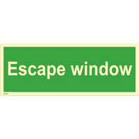 Escape window PVC photolum. in stock