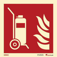 Fire extinguisher on wheels, PVC, photolum. 10-pack - 55 €