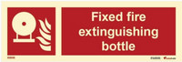Fixed fire extinguishing bottle