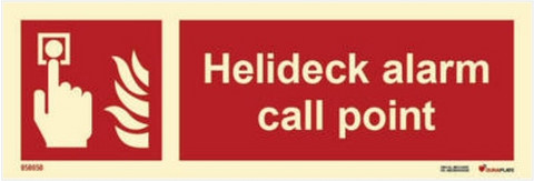 Helideck alarm call point