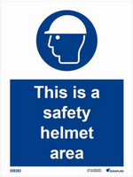 This is a safety helmet area