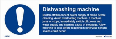 Dishwashing machine safety instructions