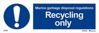 Marine garbage disposal regulations-recycling only