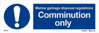Marine garbage disposal regulations-comminution only