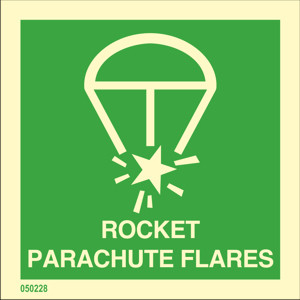 Rocket parachute flare