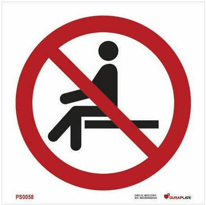 No sitting