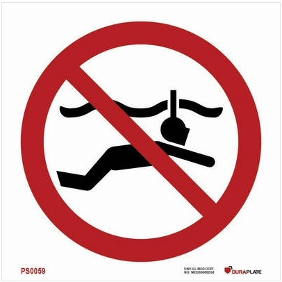 No snorkelling