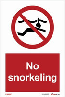 No snorkeling
