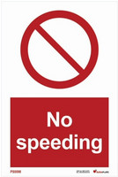 No speeding