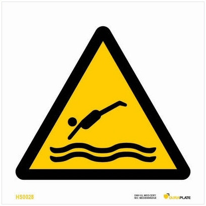 Diving area warning