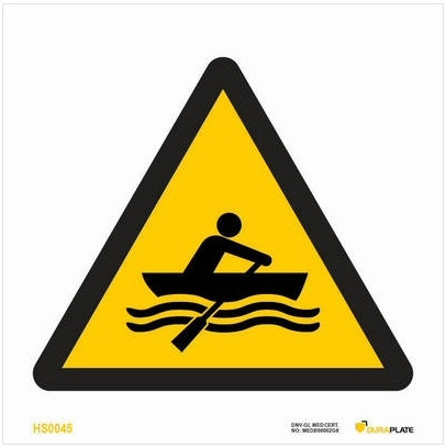 Rowing area warning
