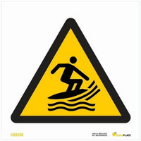 Surffausalusalueen varoitus