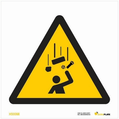 Warning falling objects