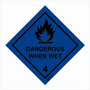 Hazard labelling symbol – Class 4 – Dangerous when wet