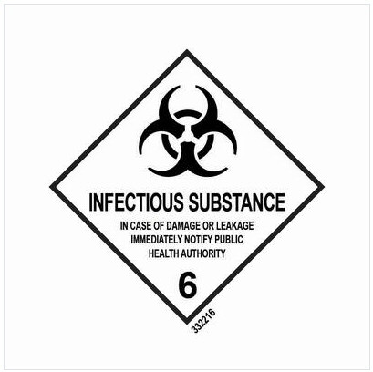 Hazard labelling symbol – Class 6 – Infectious substance