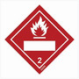 Varoitusmerkki – luokka 2.1 Syttyvä kaasu – Valkoinen