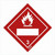 Hazard labelling symbol – Class 3 – Flammable liquid – White