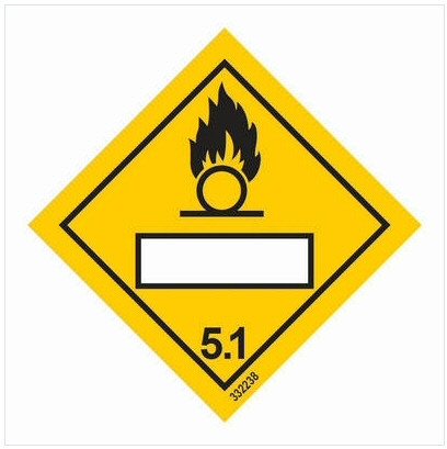 Hazard labelling symbol – Class 5.1 – Oxidizing agent