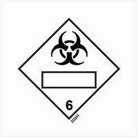 Varoitusmerkki – luokka 6.2 – Tartuntavaarallinen aine