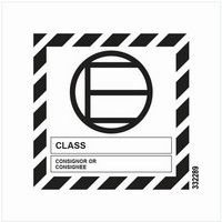Hazard labelling symbol – Excepted Quantities mark – Black