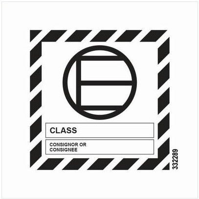Hazard labelling symbol – Excepted Quantities mark – Black