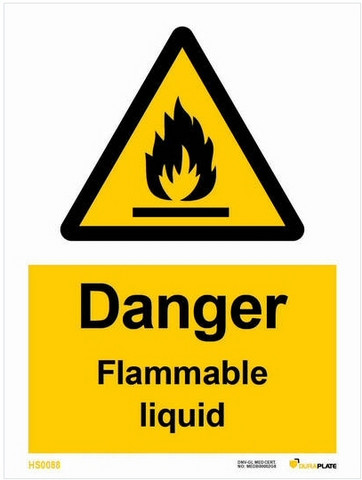 Danger flammable liquid
