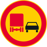 C30 Prohibition of overtaking by truck, C300030
