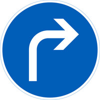 D1.4 Mandatory direction of travel, D140014