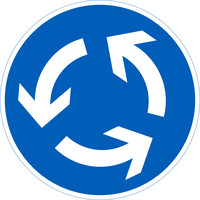 D2 Mandatory direction of travel, D200002