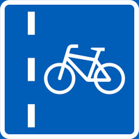 ​E13.1 Bike lane, E131131