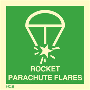 Rocket parachute flare, 050228