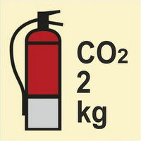 Powder fire extinguisher CO2 2KG, 055228H