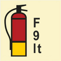 Powder fire extinguisher F 9 LT, 055228J