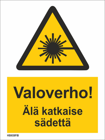 Valoverho! Älä katkaise sädettä, HS0038FIB