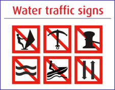 WATER TRAFFIC SIGNS