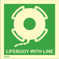 Lifebuoy with line