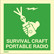 Survival craft portable radio