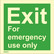 Exit vain hätätapauksia varten, 050235