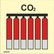 Kiinteä CO2 palosammuttimien ryhmä
