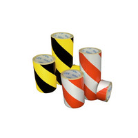AS-20 Red / white diagonal reflective tape