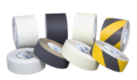 Black anti-slip tape on hard surface