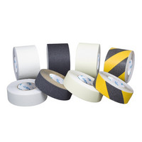 Yellow / black diagonal stripes anti-slip tape on hard surface