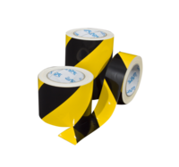 AS-21 Yellow / black diagonal warning tape