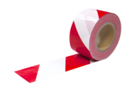 Red / white diagonal barrier tape