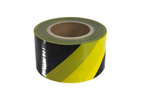 Yellow / black diagonal barrier tape