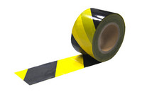 Yellow / black diagonal barrier tape
