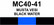 MC40-41 Musta vesi  | Black water