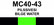 MC40-43 Pilssivesi | Bilge water
