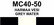 MC40-50 Harmaa vesi | Gray water