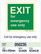 Exit for emergency use only PVC in store